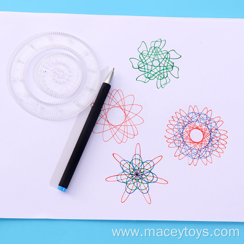 28pcs Kids Craft Drawing Spirograph Geometric Ruler Set